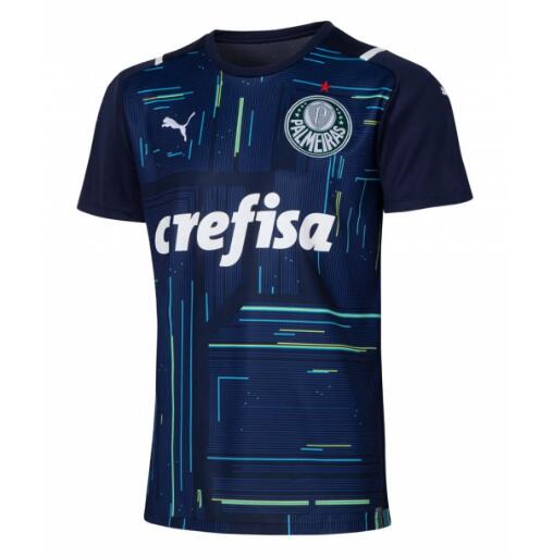 2021/22 Palmeiras Blue Goalkeeper Soccer Jersey Shirt